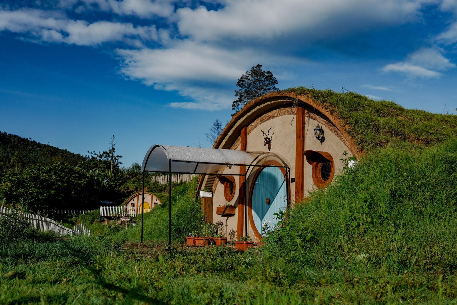 Hobbiton Kodai — hobbit house with a grass roof, Kodaikanal